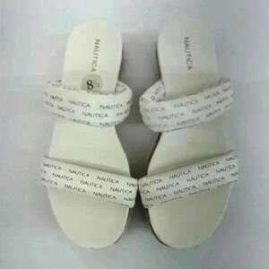 NÁUTICA WHITE SANDALS SIZE 8.5